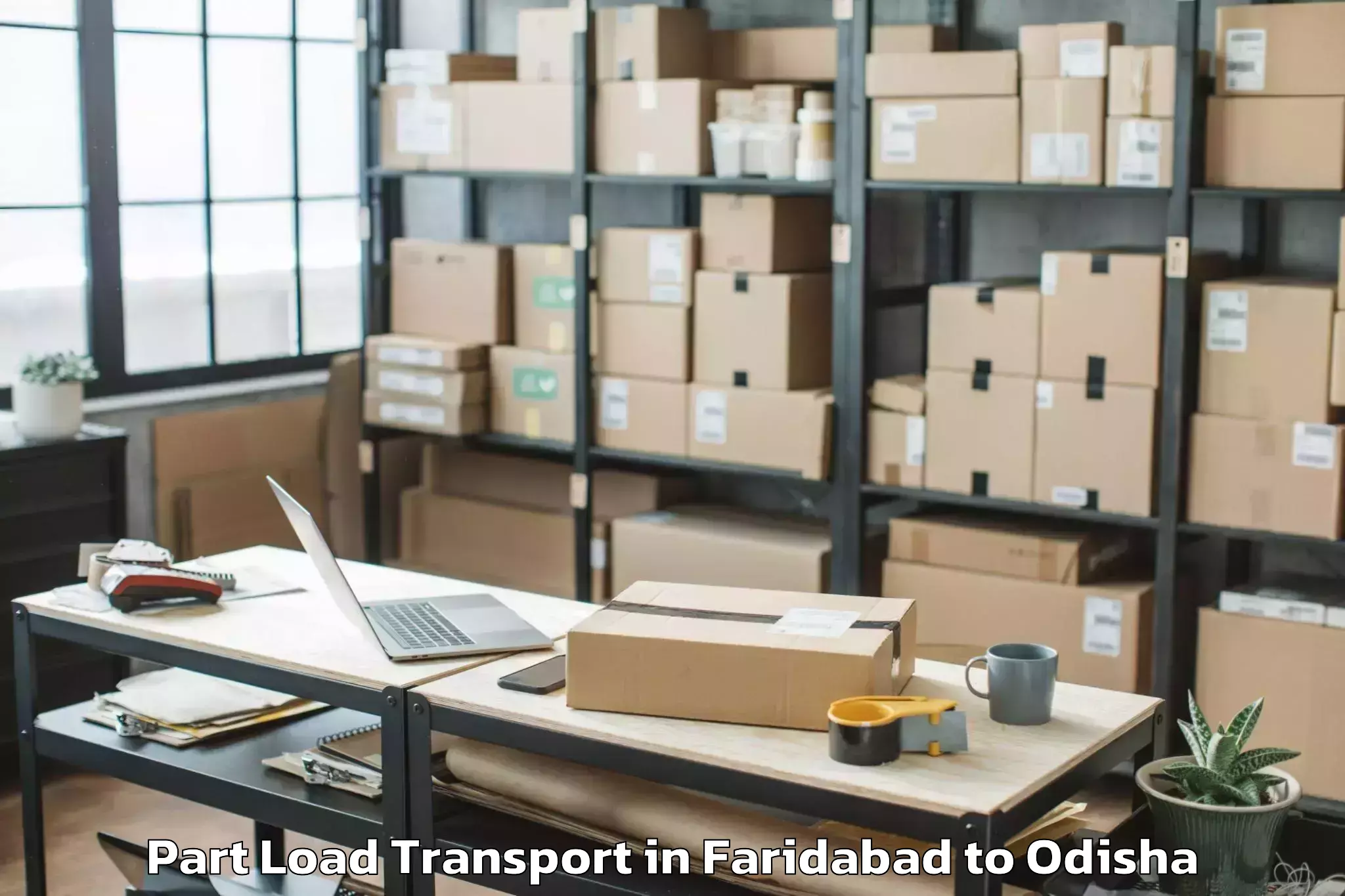 Easy Faridabad to Sundergarh Part Load Transport Booking